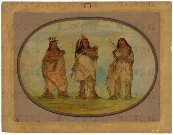 Three Distinguished Warriors of the Sioux Tribe