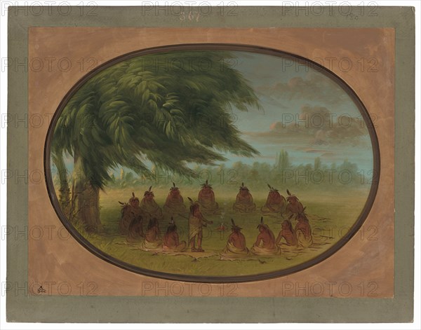 An Indian Council - Sioux