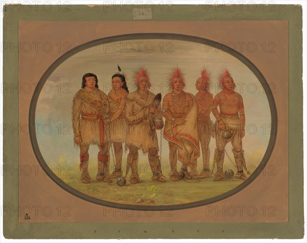 Black Hawk and Five Other Saukie Prisoners