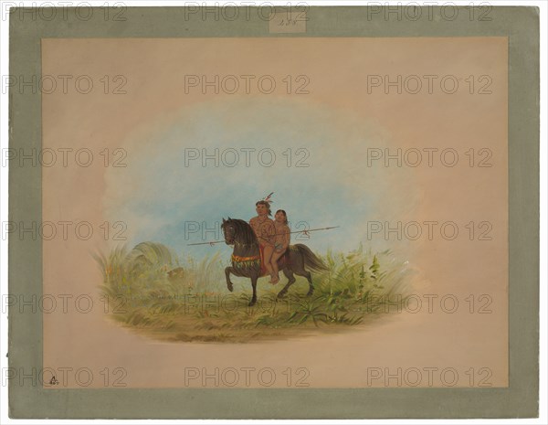 Bride and Groom on Horseback - Connibo
