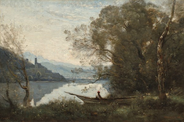 The Moored Boatman: Souvenir of an Italian Lake