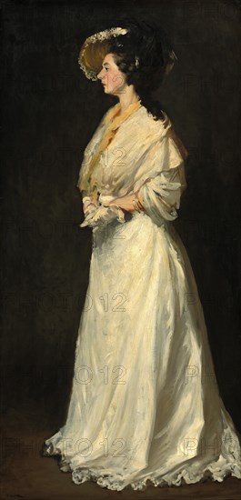 Young Woman in White