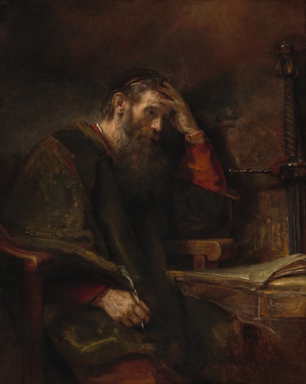 The Apostle Paul, c. 1657. Creators: Rembrandt Harmensz van Rijn, Workshop of Rembrandt.