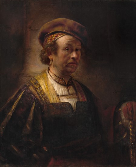 Portrait of Rembrandt, 1650. Creator: Workshop of Rembrandt.