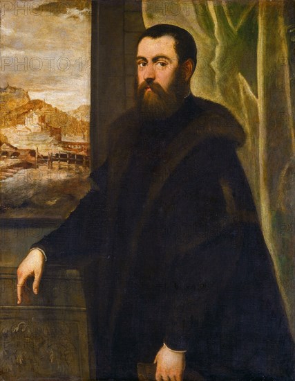 Portrait of a Man with a Landscape View