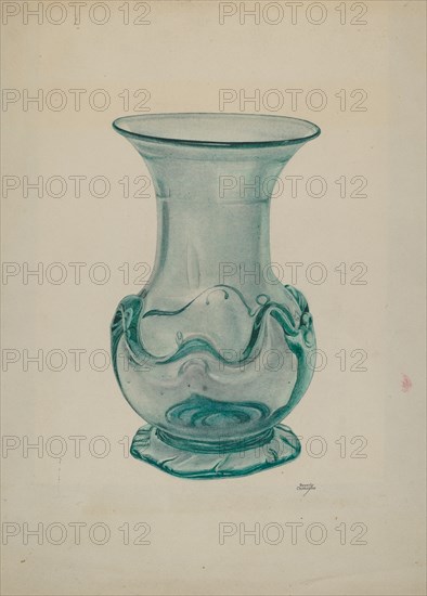 Green Glass Vase