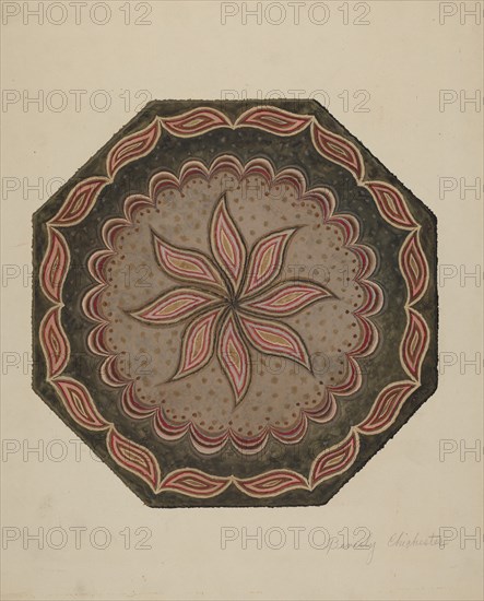 Octagonal Hooked Rug