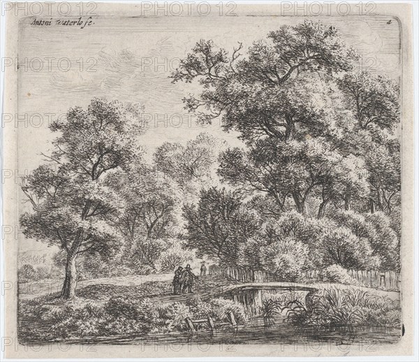 A Man and a Woman Near a Small Bridge