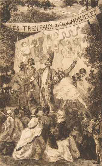 Frontispiece for "Les Tréteaux de Monselet"