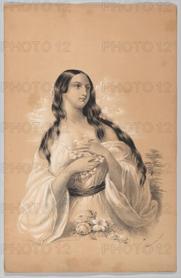 Woman Holding Flowers