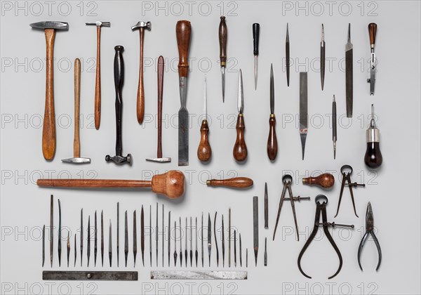 Set of Sixty-Two Engraving Tools of Louis D. Nimschke