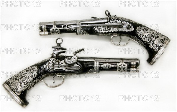 Pair of Miquelet Pistols