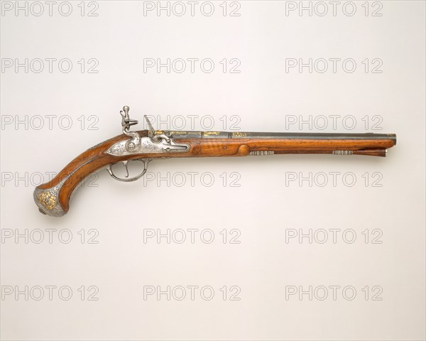 Flintlock Pistol Made for Charles XI of Sweden