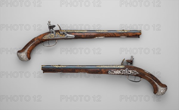 Pair of Flintlock Pistolsof Count Heinrich von Brühl