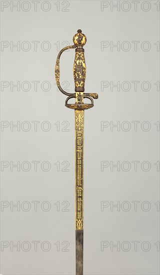 Smallsword Presented by the City of Paris to Commandant Ildefonse Favé