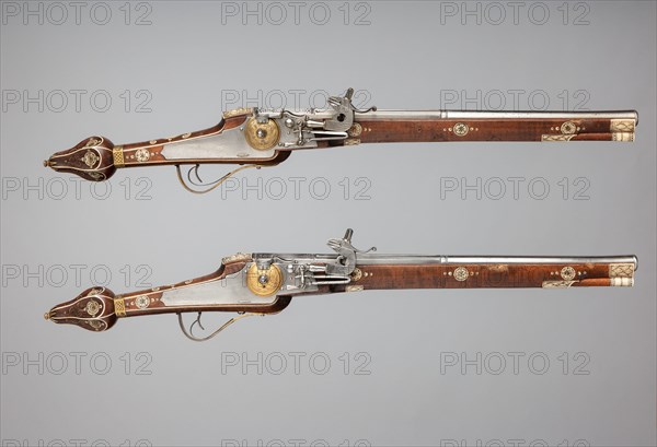 Pair of Wheellock Pistols Made for the Bodyguard of the Prince-Elector of Saxony