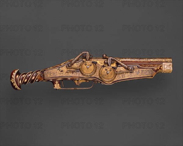 Double-Barreled Wheellock Pistol Made for Emperor Charles V