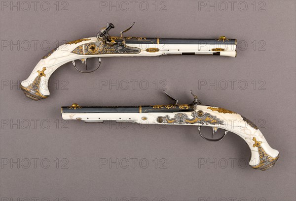 Pair of Flintlock Pistols of Empress Catherine the Great...