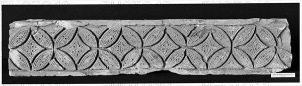 Fragment from a Post or Lintel with Leaves Branching from a Running Vine