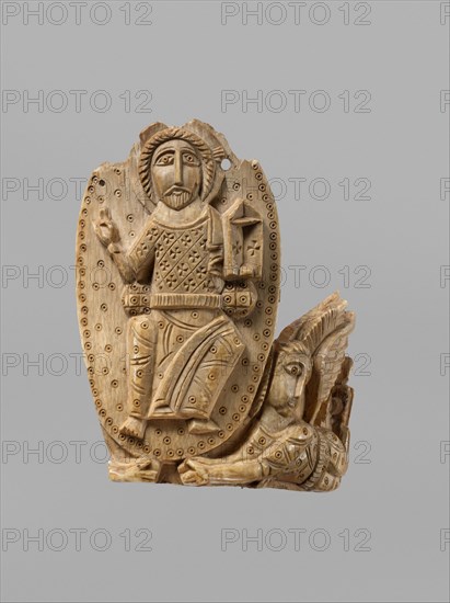 Tusk Fragment with Christ Enthroned