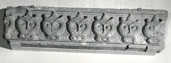 Fragment of a Cornice with a Frieze of Masks