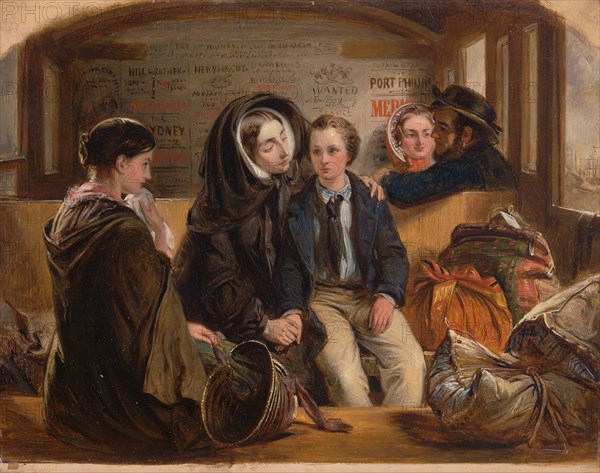 Second Class-The Parting. "Thus part we rich in sorrow, parting poor.";Third Class - The Parting, 1855.