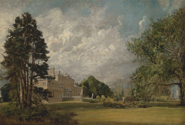 Malvern Hall, Warwickshire;Malvern Hall: the Entrance Front, 1820 to 1821.