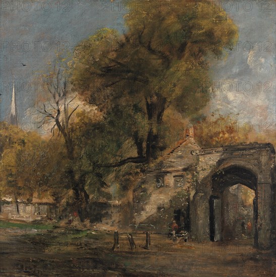 Harnham Gate, Salisbury, between 1820 and 1821.