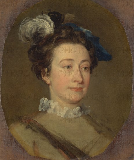 Girl in a Plumed Hat, ca. 1740.