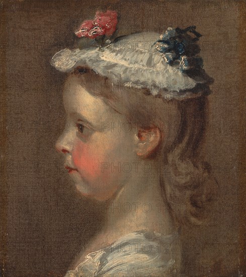 Study of a Girl's Head, ca. 1745.