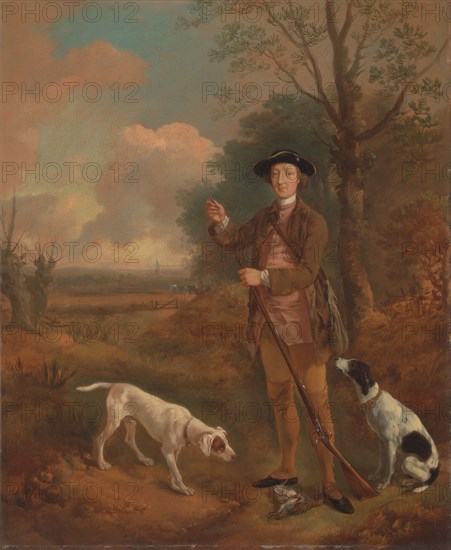 Major John Dade, of Tannington, Suffolk;Sportsman with Two Dogs;Sportsman with Gun and Two Dogs, ca. 1755.
