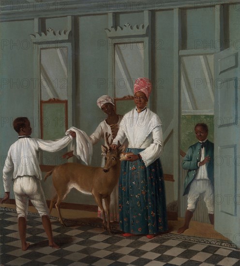 Servants Washing a Deer, ca. 1775.