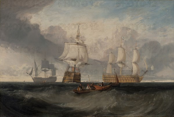 The Victory Returning from Trafalgar, in Three Positions;The "Victory" returning from Trafalgar;The Victory returning from Trafalgar, ca. 1806.