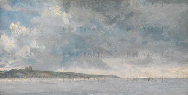 Coastal Scene with Cliffs;Coastal Scene with Cliffs and a View of Hadleigh Castle (?);Coastal Scene with Cliffs (Hadleigh Bay?);Hadleigh from the Thames, ca. 1814.