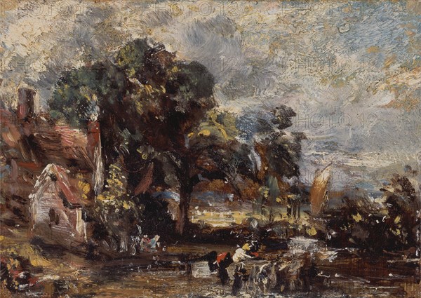 Sketch for "The Haywain", ca. 1820.