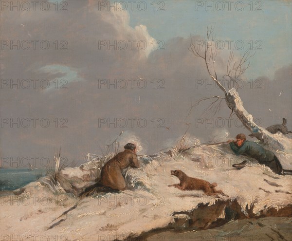 Duck Shooting in Winter, ca. 1825.
