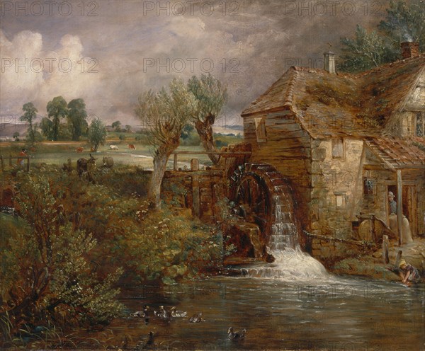 Parham Mill, Gillingham;Mill at Gillingham, Dorset;Gillingham Mill, Dorset;A Mill in Gillingham, in Dorsetshire;A Mill at Gillingham;Mill, Gillingham, Dorset;A Mill at Gillingham, in Dorsetshire;Parham Mill, Gilingham;Pernes Mill, Gillingham;Gillingham Mill;A Mill at Gillingham in Dorset;Parham's Mill, ca. 1826.