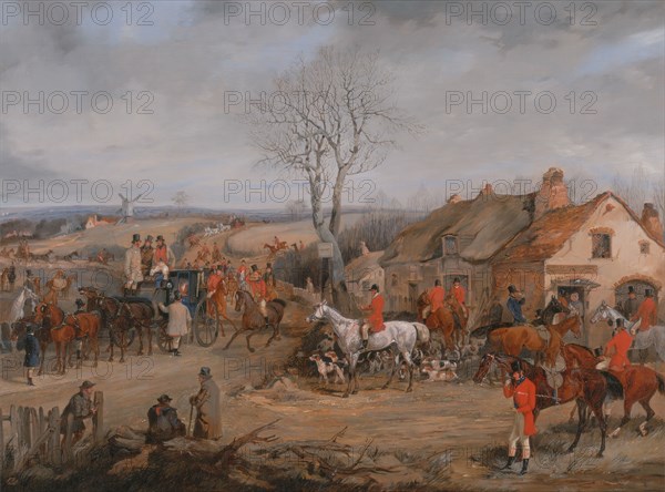 Hunting Scene: The Meet;The Belvoir Hunt: The meet, ca. 1840.