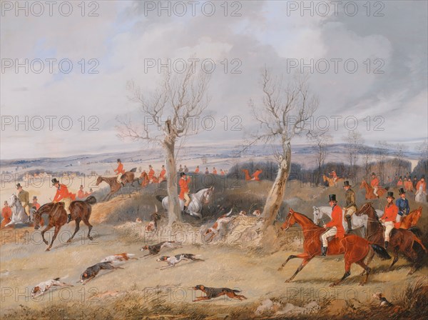 Hunting Scene: In Full Cry;The Belvoir Hunt: Full Cry, ca. 1840.