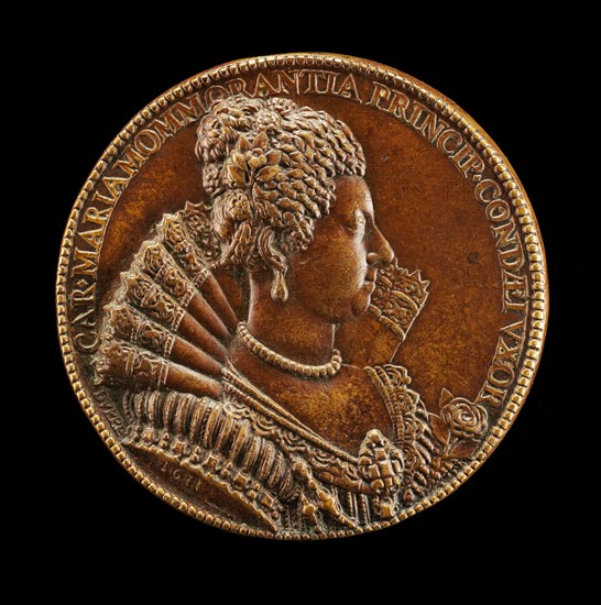 Charlotte-Marie de Montmorency, 1594-1650, Wife of Henri de Bourbon 1609 [reverse], 1611.