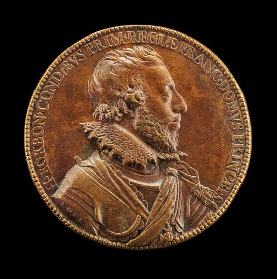 Henri II de Bourbon, 1588-1646, 3rd Prince of Condé, first Prince of the Blood [obverse], 1611.
