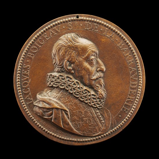 Jacques Boyceau de la Barauderie, c. 1562-1633/1638, Intendant des Jardins under Louis XIII [obverse], 1624.