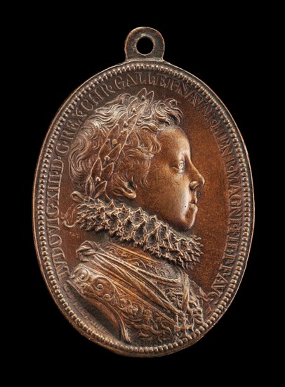 Louis XIII, 1601-1643, King of France 1610 [obverse], 1610.