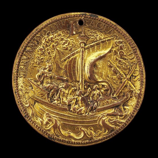 The Queen at the Helm of a Ship in Stormy Seas [reverse], 1615. Marie de' Medici acted as regent during the minority of Louis XIII.