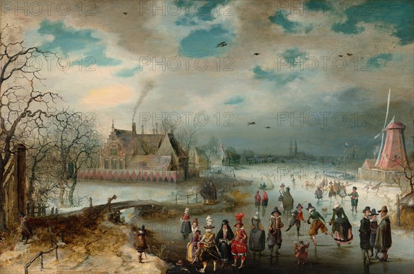 Skating on the Frozen Amstel River, 1611.
