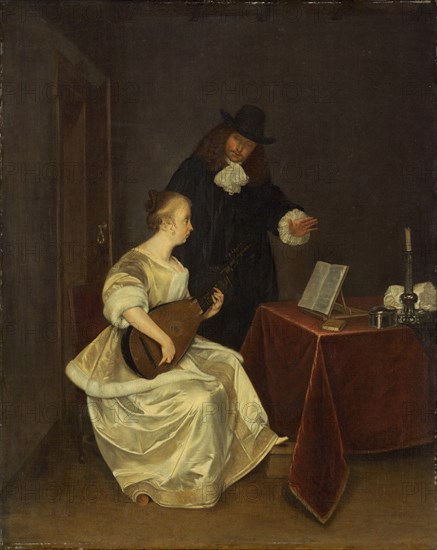 The Music Lesson, c. 1670.