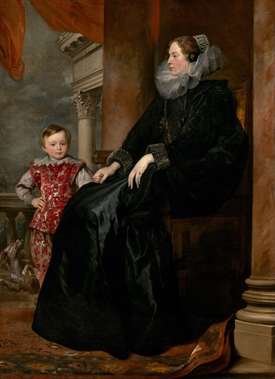 A Genoese Noblewoman and Her Son, c. 1626.