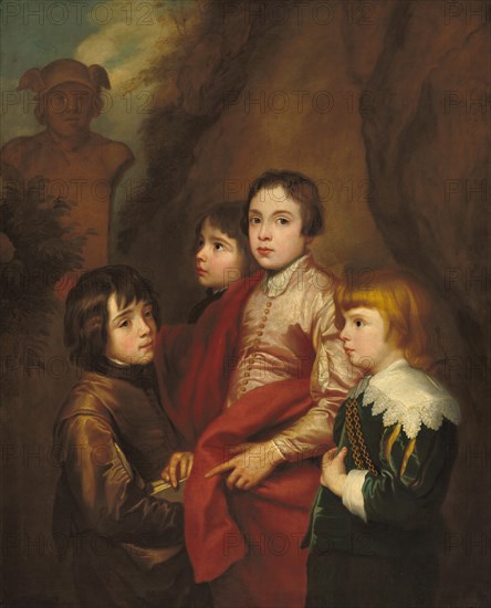 Group of Four Boys, probably mid 17th century.