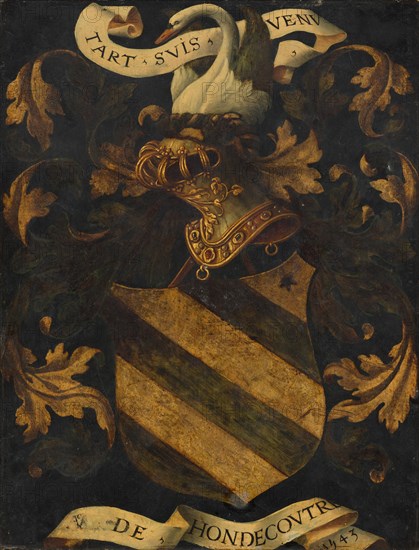 Crested Coat of Arms [reverse], 1543.