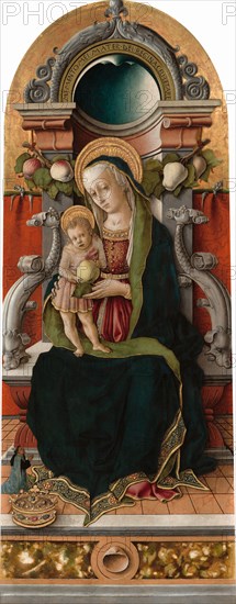 Madonna and Child Enthroned with Donor, 1470.